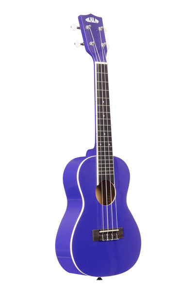 A Blackberry Concert Ukulele shown at a right angle