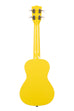A Lemon Drop Concert Ukulele shown at a back angle