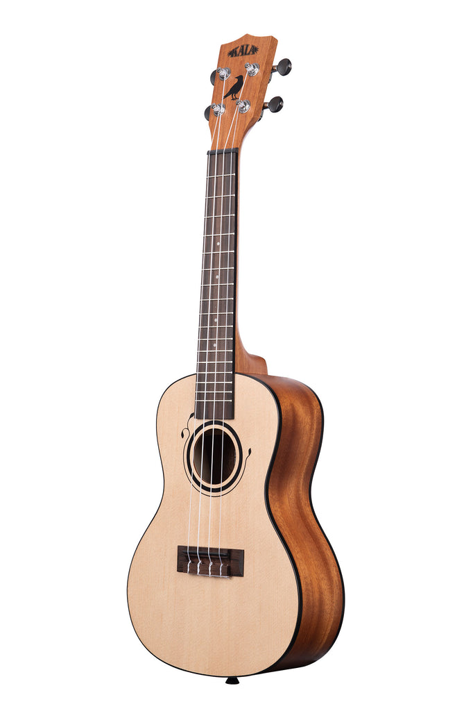 A Emi Sunshine Signature Concert Ukulele shown at a left angle