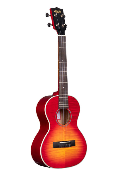 Gloss Flame Maple Cherry Burst Tenor Ukulele – Kala Brand Music Co.™