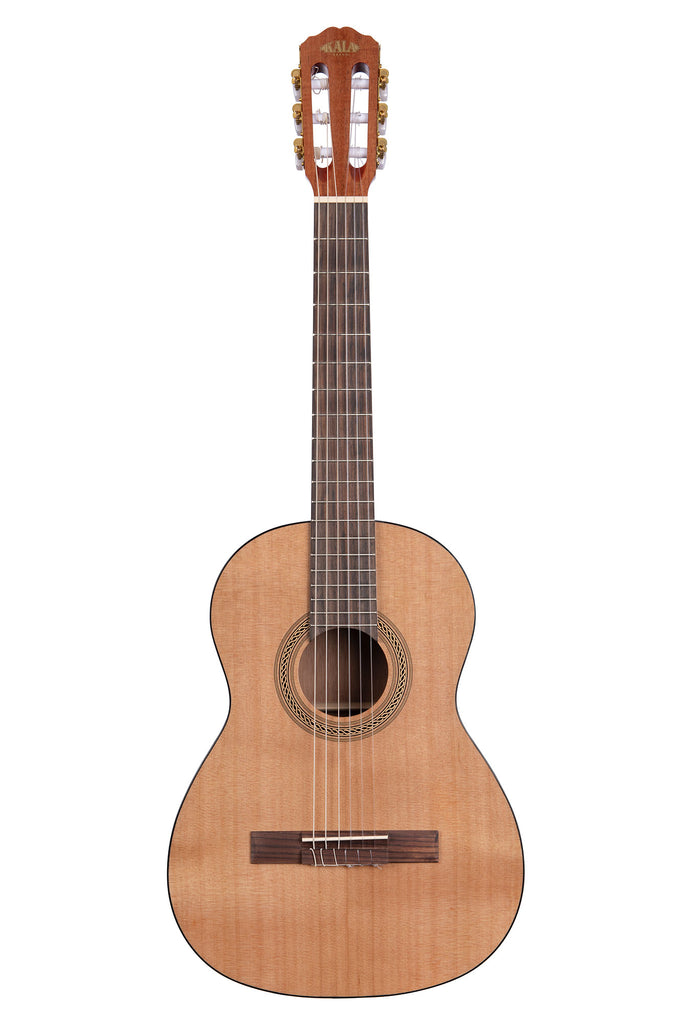 A Cedar Top Mahogany Nylon String 3/4 Size Classical Guitar shown at a front angle
