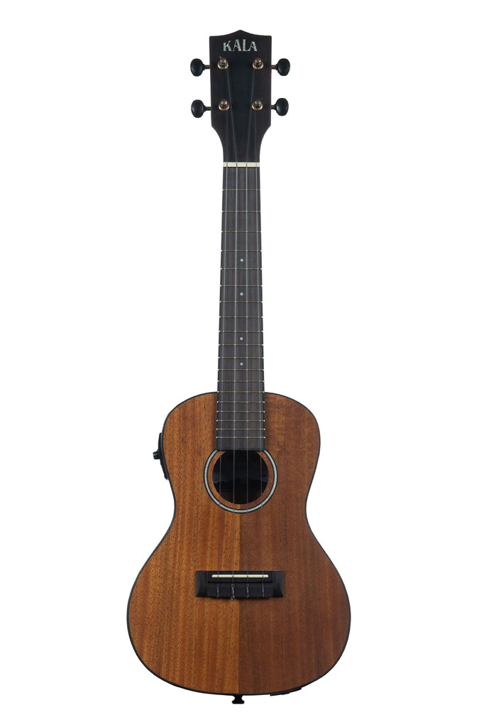 A Satin Hawaiian Koa Concert Ukulele w/ EQ shown at a front angle