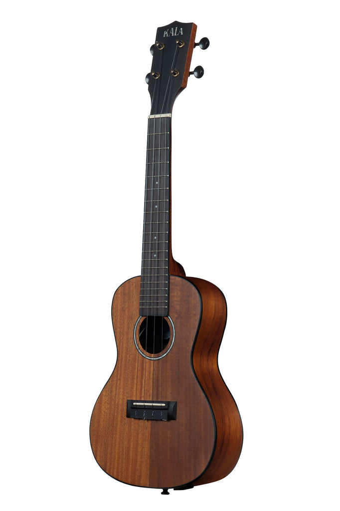 A Satin Hawaiian Koa Concert Ukulele w/ EQ shown at a left angle
