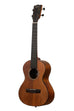 A Satin Hawaiian Koa Tenor Ukulele shown at a left angle