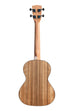 A Left-Handed Pacific Walnut Tenor Ukulele shown at a back angle