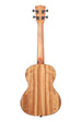 A Pacific Walnut Tenor Ukulele shown at a back angle