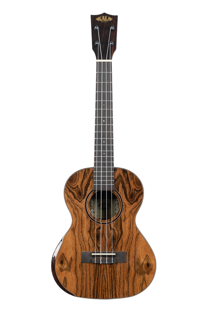 A Premier Exotic Bocote Tenor Ukulele shown at a front angle