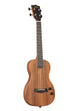 A Solid Body Electric Acacia Tenor Ukulele shown at a right angle