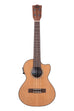 A Gloss Solid Cedar Top Acacia Tenor Ukulele w/ Cutaway & EQ shown at a front angle