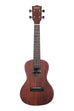 A All Solid Satin Mahogany Concert Ukulele shown at a front angle