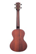 A All Solid Satin Mahogany Tenor Ukulele shown at a back angle