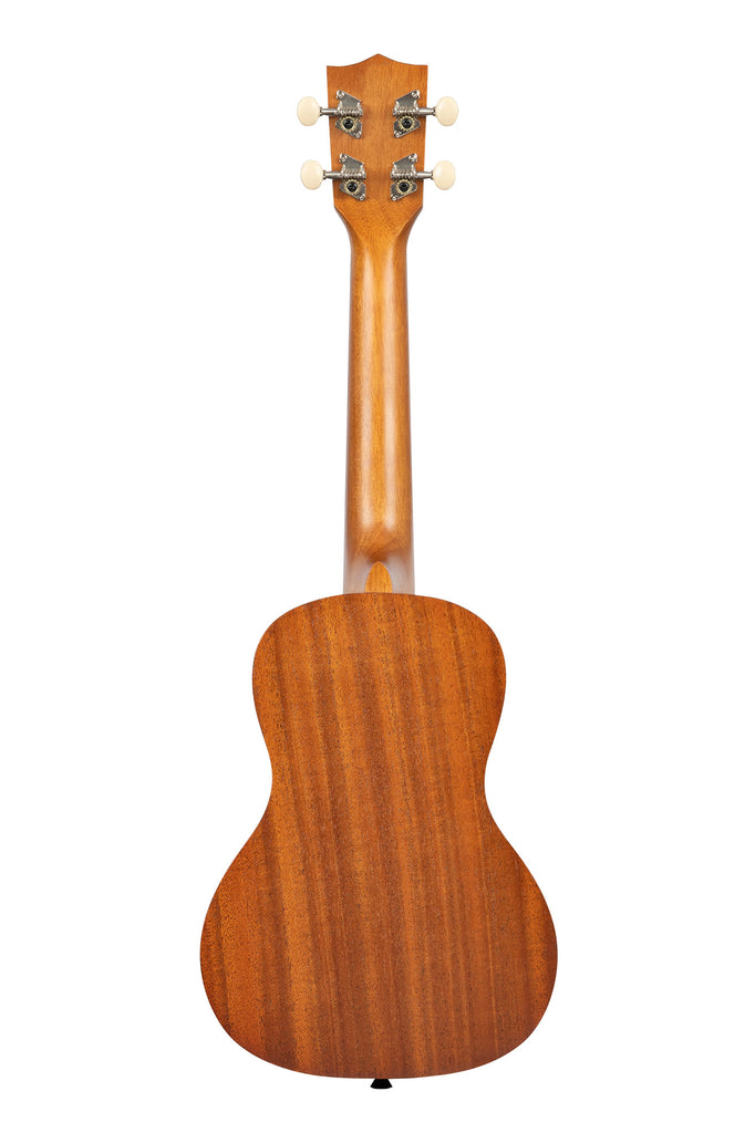 A Dawn Patrol Concert Ukulele shown at a back angle