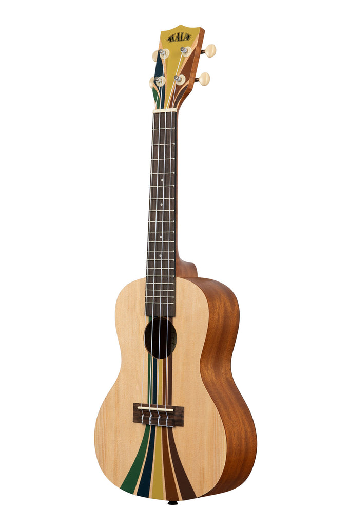 A Riptide Concert Ukulele shown at a left angle