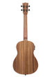 A Teak Baritone Ukulele w/ EQ shown at a back angle