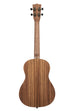 A Teak Baritone Ukulele shown at a back angle