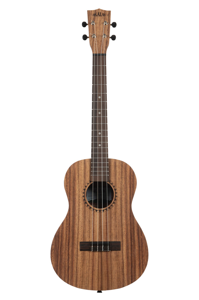A Teak Baritone Ukulele shown at a front angle