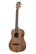 A Teak Baritone Ukulele shown at a left angle