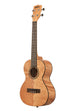 A Exotic Mahogany Tenor Ukulele shown at a left angle