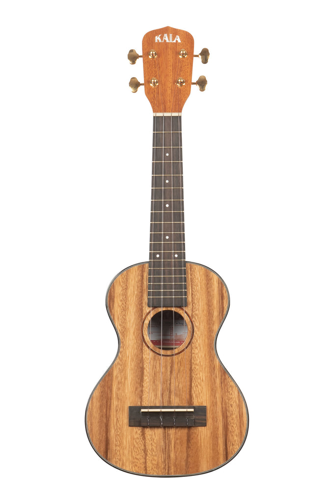 A All Solid Trembesi Metropolitan™ Soprano Ukulele shown at a front angle