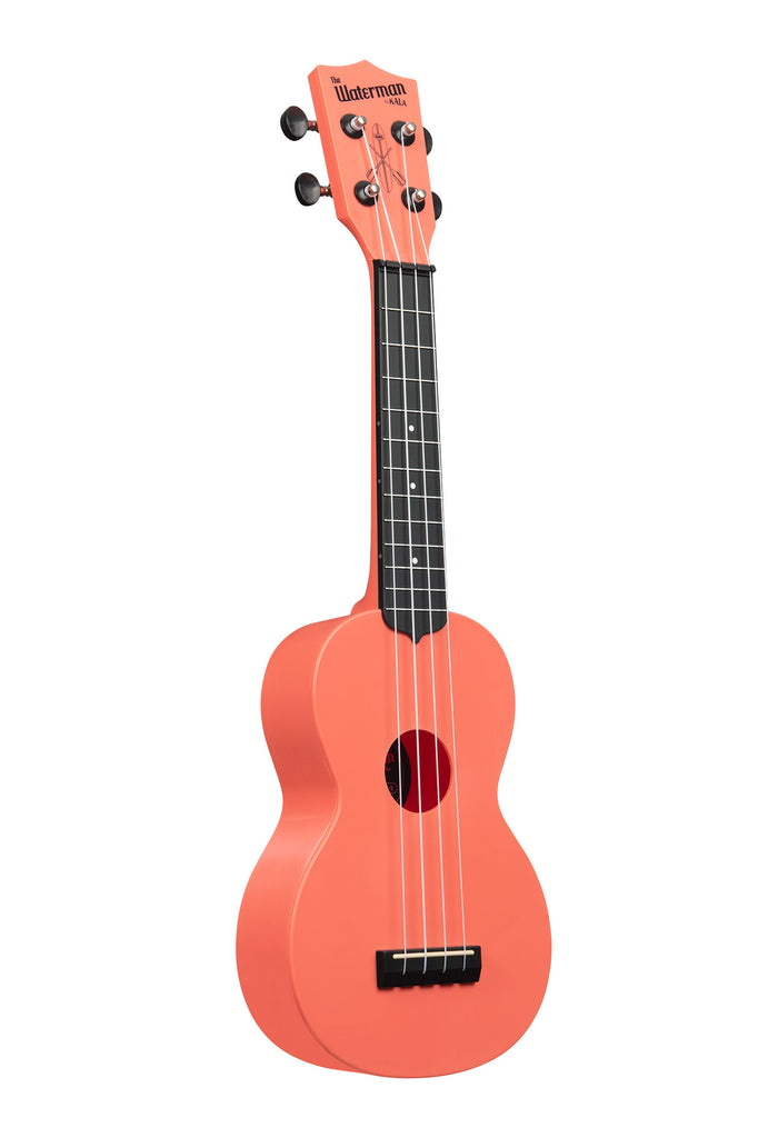 A Pink Dusk Soprano Waterman shown at a right angle