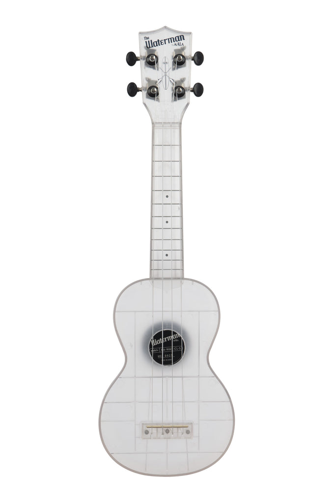 A Frosted Glass Transparent Soprano Waterman shown at a front angle