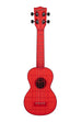 A Maritime Red Transparent Soprano Waterman shown at a front angle