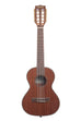A Gloss Mahogany 8-String Tenor Ukulele shown at a front angle