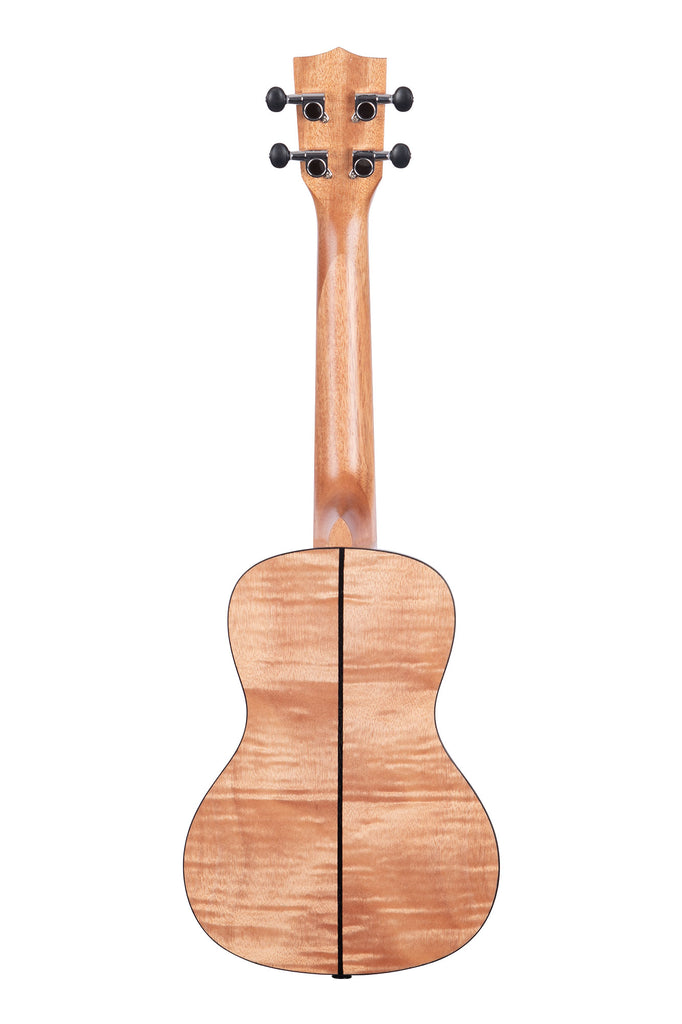 A Exotic Mahogany Concert Ukulele shown at a back angle