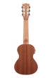 A Mahogany Guitarlele W/EQ shown at a back angle