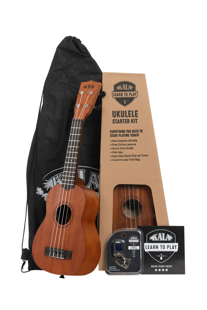 A Kala Learn To Play Soprano Ukulele Starter Kit shown as a kit