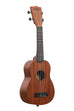 A Kala Learn To Play Soprano Ukulele Starter Kit shown at a right angle