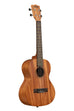 A Kala Learn To Play Ukulele Tenor Starter Kit shown at a right angle