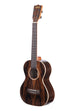 A Premier Exotic Ziricote Tenor Ukulele shown at a left angle