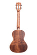 A Solid Acacia Tenor Ukulele shown at a back angle