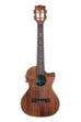 A Solid Acacia Tenor Ukulele w/ Cutaway & EQ shown at a front angle