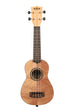 A Exotic Mahogany Soprano Ukulele shown at a front angle