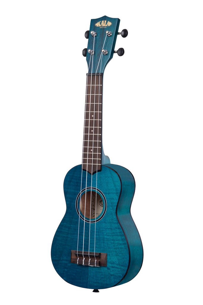 Blue Exotic Mahogany Soprano Ukulele