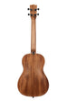 A Solid Spruce Top Mahogany Travel Baritone Ukulele shown at a back angle