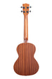 A Satin Mahogany Tenor Ukulele shown at a back angle