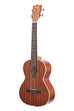 A Satin Mahogany Tenor Ukulele shown at a left angle