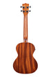 A Satin Mahogany Tenor Ukulele w/ EQ shown at a back angle