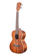 A Satin Mahogany Tenor Ukulele w/ EQ shown at a left angle