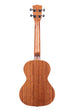 A Gloss Mahogany Tenor Ukulele shown at a back angle