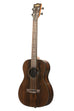 A Ziricote Gloss Baritone Ukulele shown at a left angle