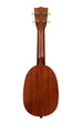 A Makala Pineapple Soprano Ukulele shown at a back angle