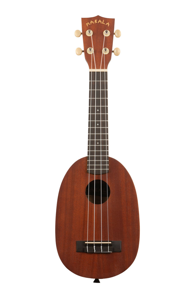 A Makala Pineapple Soprano Ukulele shown at a front angle
