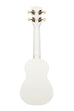 A Great White Soprano Shark Ukulele shown at a back angle