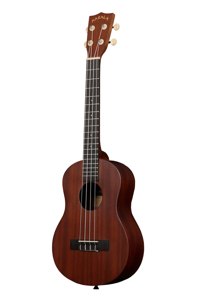 A Makala Tenor Ukulele shown at a left angle