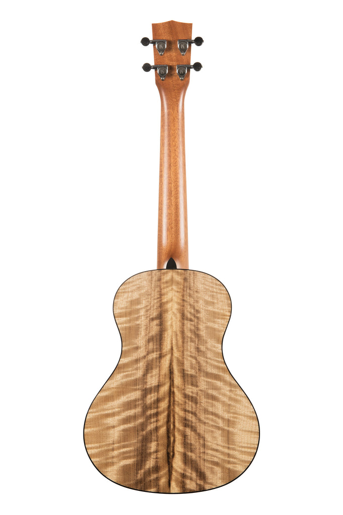 A Sitka Spruce Top Myrtle Tenor XL shown at a back angle