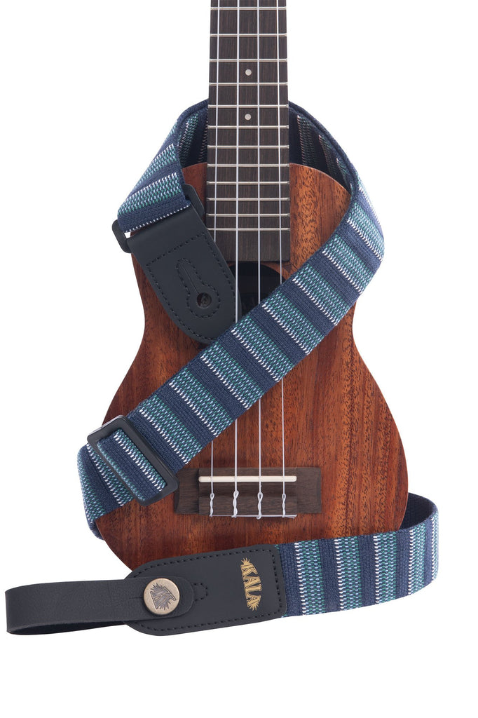 Blue Stripe Handmade Ukulele Strap
